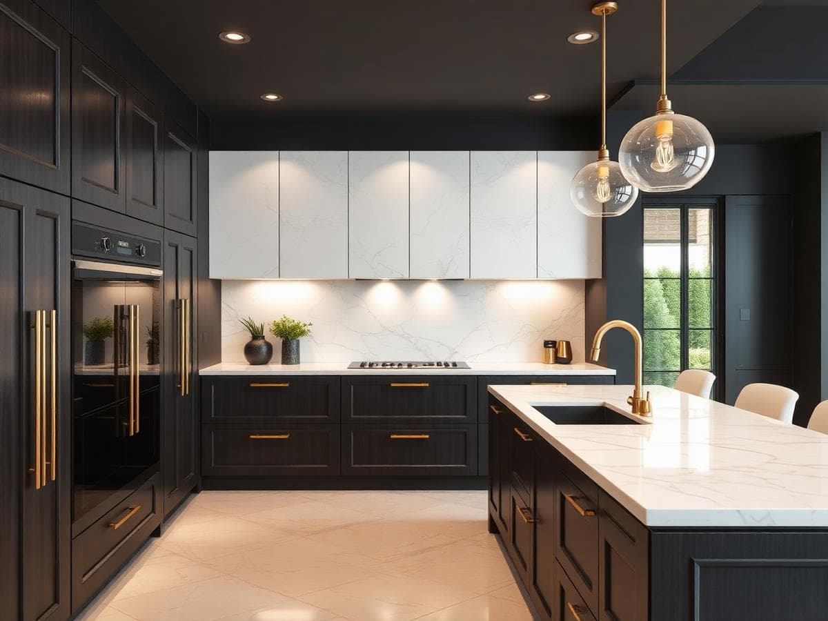 Gourmet Kitchen Island & Waterfall Countertops - Zero-Stain, Heat-Immune Culinary Workstations
